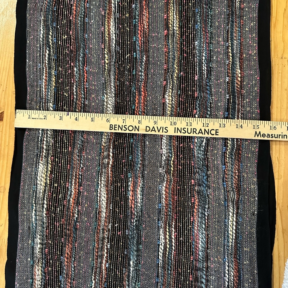 Multicolor  SCARF Striped Fabric